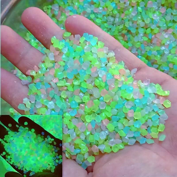 1000-Pieces: Luminous Glowing Stones for Garden, Plants, Aquarium & More