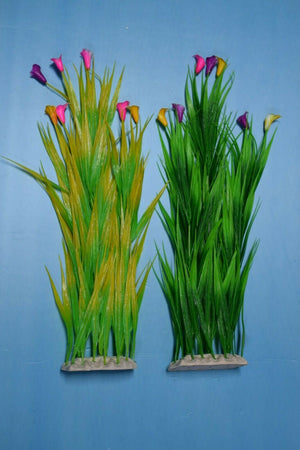 Artificial Aquarium Plant for Fish Tanks, LARGE DECOR 23" aquarium plastic plant
