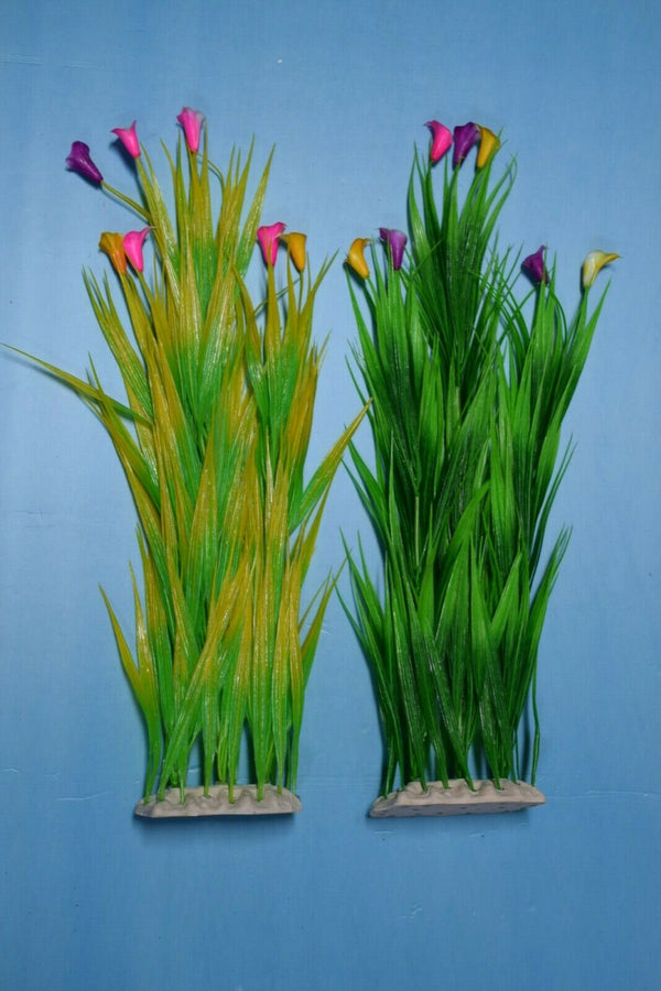 Artificial Aquarium Plant for Fish Tanks, LARGE DECOR 23" aquarium plastic plant
