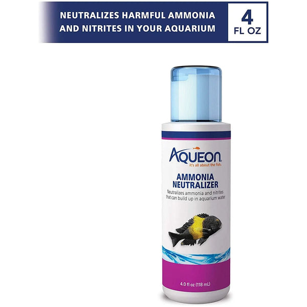 Aqueon Ammonia Neutralizer 4oz. Aquarium Water Treatment Fresh Salt Tank USA
