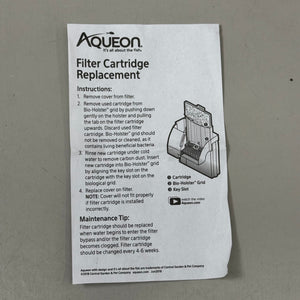 AQUEON (9 PACK) High Quality Carbon Fish Tank Filter Cartridges Small 100537062