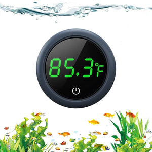 Digital Aquarium Thermometer LED Display ±0.9°F Stick-On Fish Tank Gauge