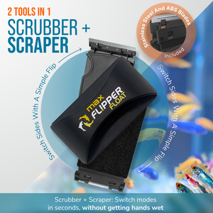 Flipper MAX FLOAT 2 in 1 Magnetic Aquarium Algae Cleaner
