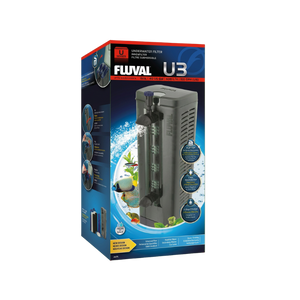 Fluval U3 Underwater Aquarium Filter 3 Stage 40 Gal Fresh Salt