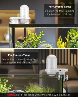 WiFi Automatic Fish Feeder with Camera App Control Moisture Proof 230ML