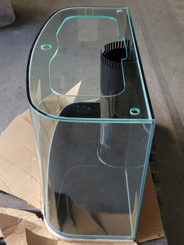 AQUA VIM Reef-Ready Bowfront Aquarium with Hand-Crafted Cabinet