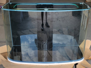 AQUA VIM Reef-Ready Bowfront Aquarium with Hand-Crafted Cabinet