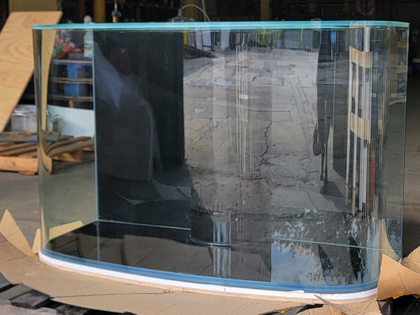 AQUA VIM Reef-Ready Bowfront Aquarium with Hand-Crafted Cabinet