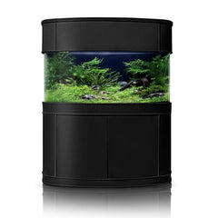 AQUA VIM Reef-Ready Bowfront Aquarium with Hand-Crafted Cabinet