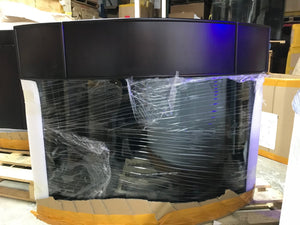 AQUA VIM Reef-Ready Corner Aquarium with Hand-Crafted Cabinet