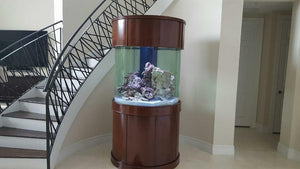 AQUA VIM 360° Cylinder Aquarium with Hand-Crafted Cabinet