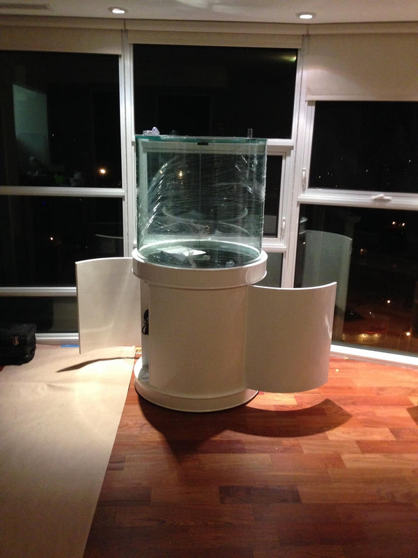 AQUA VIM 360° Cylinder Aquarium with Hand-Crafted Cabinet