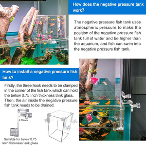 Fish Tank Auto Top Off Negative Pressure Aquarium Water Refill System