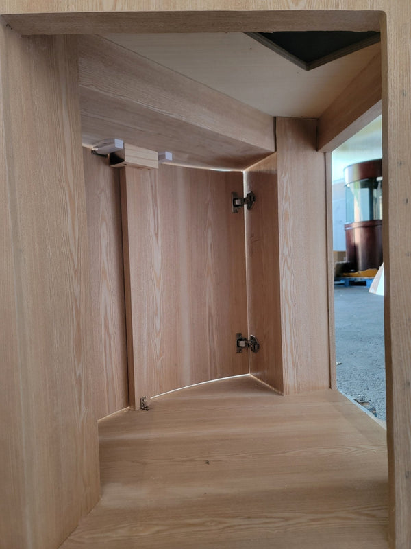 AQUA VIM Reef-Ready Corner Aquarium with Hand-Crafted Cabinet