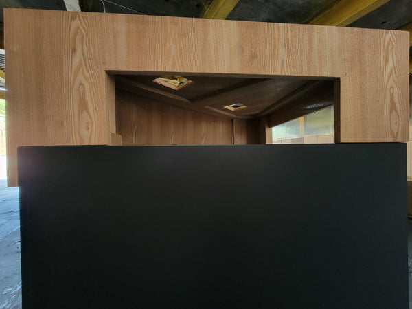 AQUA VIM Reef-Ready Corner Aquarium with Hand-Crafted Cabinet